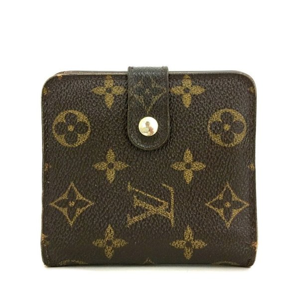 694078C V Louis Vuitton Wallet Long Compact Zip Bifold Monogram - Picture 1 of 9